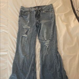 Aeropostale Blue Denim High Rise Flare Jeans